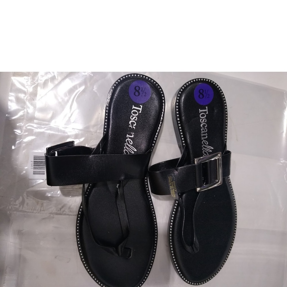 Toscanella Sandals Silver Black 8.5